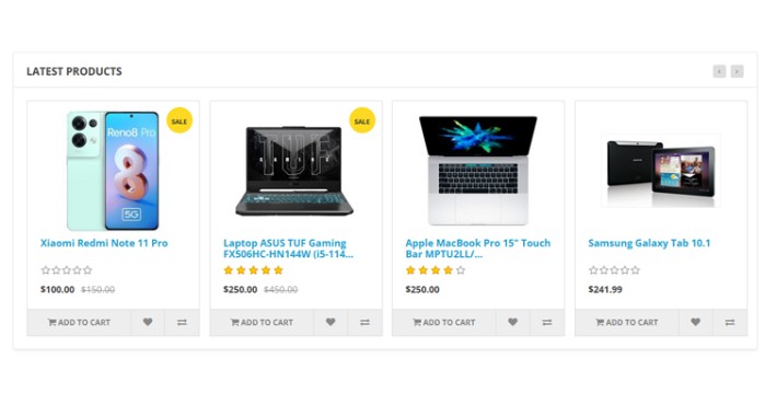 Module Latest Carousel Slider