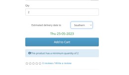 Delivery date