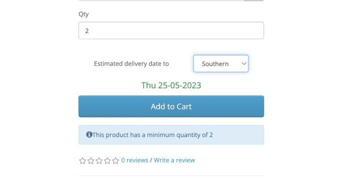 Delivery date