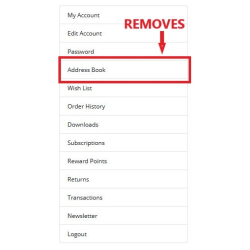 opencart-remove-address-book-opencart-4-x