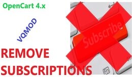 Remove Subscriptions - OpenCart 4.x
