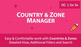 Country Zone Manager - comfortable work with zon..