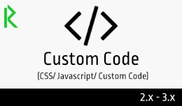 Custom Code (CSS, Javascript, Custom Code)