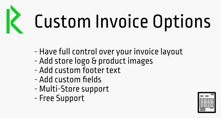 Custom Invoice Options