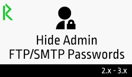 Hide Admin FTP/SMTP Passwords