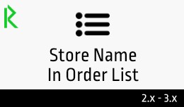 Store Name In Order List