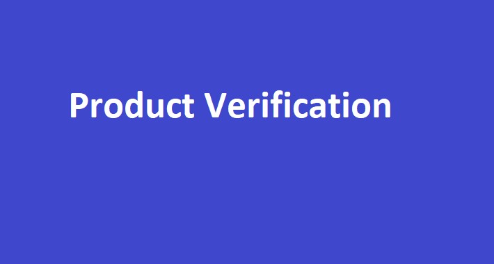 Product Verification code/number and Product Authentication