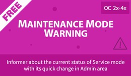 Maintenance Mode Warning - Informer and quick ch..