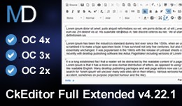 CkEditor Full Extended v4.22.1