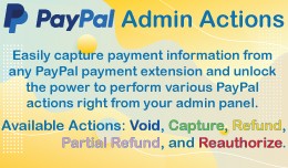 PayPal Admin Actions: Capture, Void, Refund, etc..