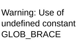 Fix Glob Brace