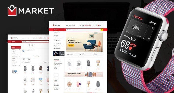 Fashion market Multi Store Premium Opencart Theme