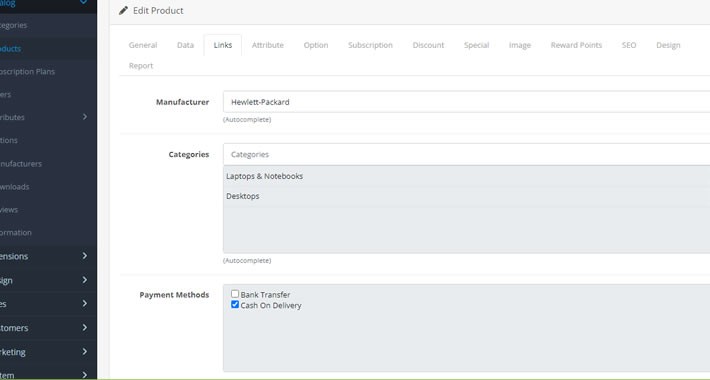 Payment Method For Product Vqmod
