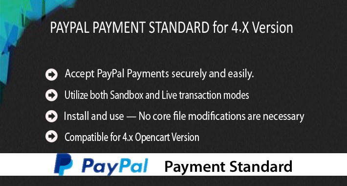 PayPal Payment Standard for 4.x Version