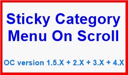 Sticky Category Menu On Scroll