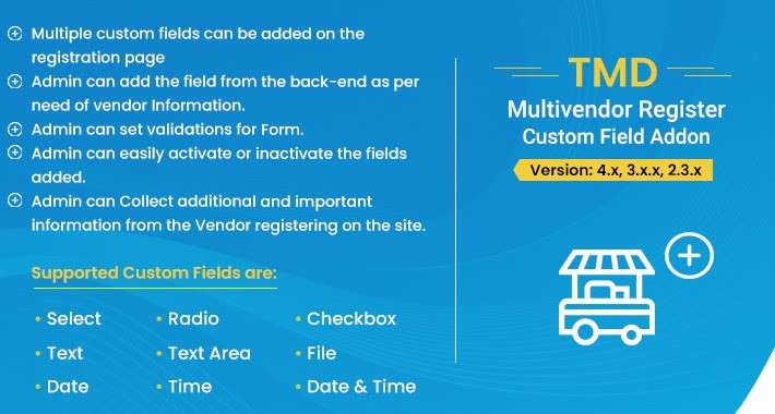 Multivendor Register Custom Field  Addon