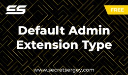 Default Admin Extension Type (4.x)