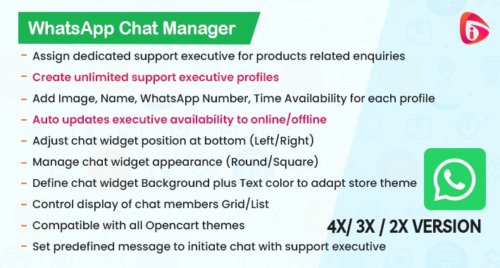 WhatsApp Chat Manager (4x, 3x, 2.3x)