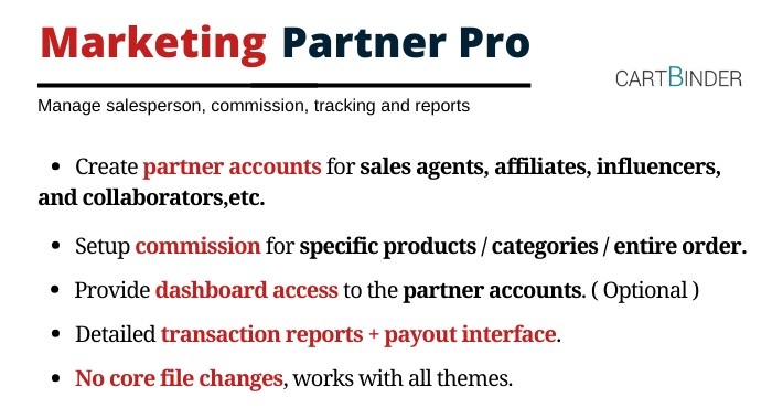 Marketing Partner Pro: SalesPerson Management Commission Reports