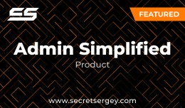 Admin Simplified Product (4.x)