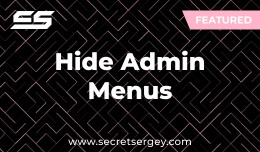 Hide Admin Menus (4.x)