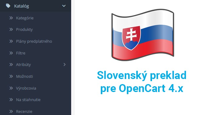 Slovencina pre OpenCart 4.x | Slovak Language for OpenCart 4.x