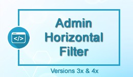 Admin Horizontal Filter