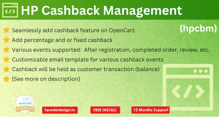 Cashback Management PRO