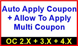 Auto Apply Coupon + Allow To Apply Multi Coupon