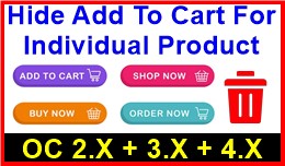 Hide Add To Cart For Individual Product