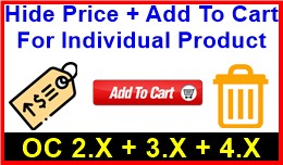 Hide Price + Add To Cart For Individual Product