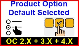 Product Option Default Selected