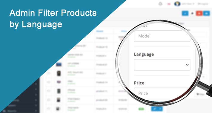 Admin Filter Products by Language
