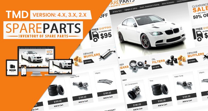Opencart Spare Parts theme