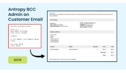 Antropy BCC Admin on Customer Email