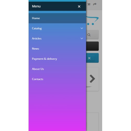 Opencart d menu editor