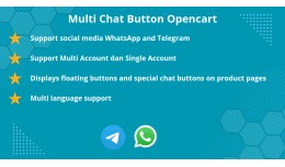 Multi Chat Button Opencart (Whatsapp, Telegram)