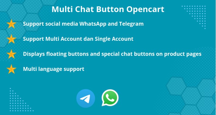 Multi Chat Button Opencart (Whatsapp, Telegram)