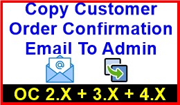 Copy Customer Order Confirmation Email To Admin