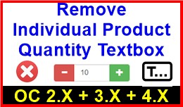 Remove Individual Product Quantity Textbox