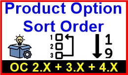 Product Option Sort Order