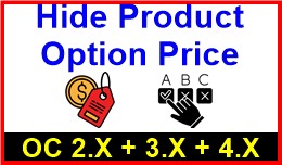Hide Product Option Price