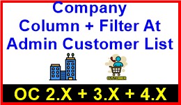 Company Column + Filter At Admin Customer List