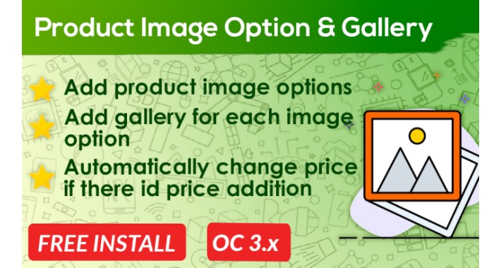 Product Image Color Option & Gallery OpenCart
