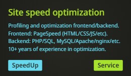 [SERVICE] Site speed optimization