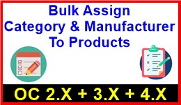 Bulk Assign Category And Manufacturer To Products