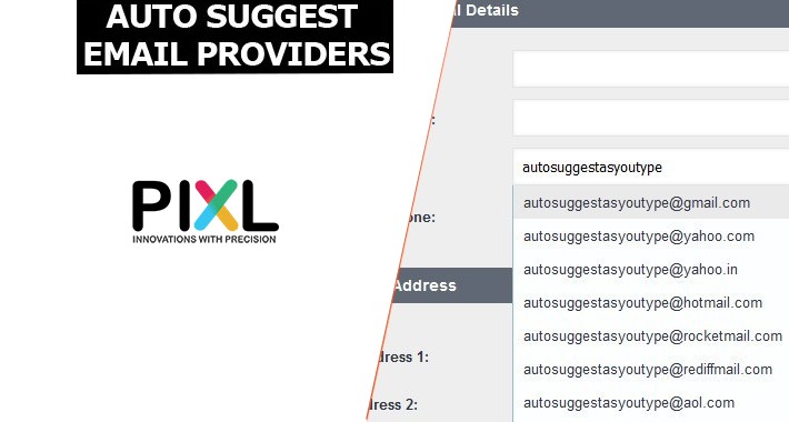 Auto Suggest Email Providers