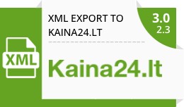 XML prekių eksportas į kaina24.lt / XML export..