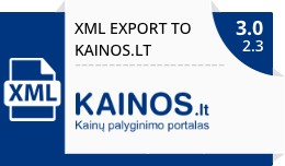 XML prekių eksportas į kainos.lt / XML export ..