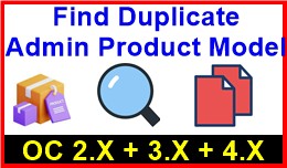 Find Duplicate Admin Product Model